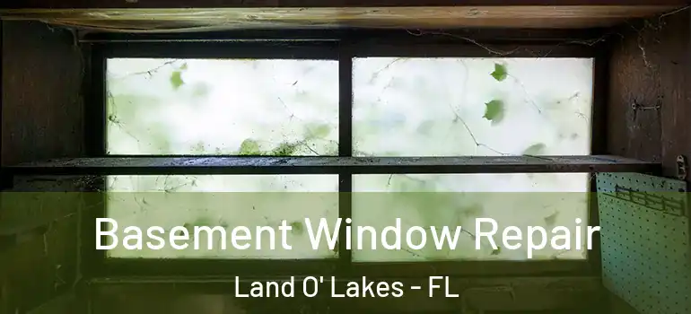 Basement Window Repair Land O' Lakes - FL
