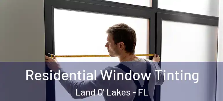 Residential Window Tinting Land O' Lakes - FL