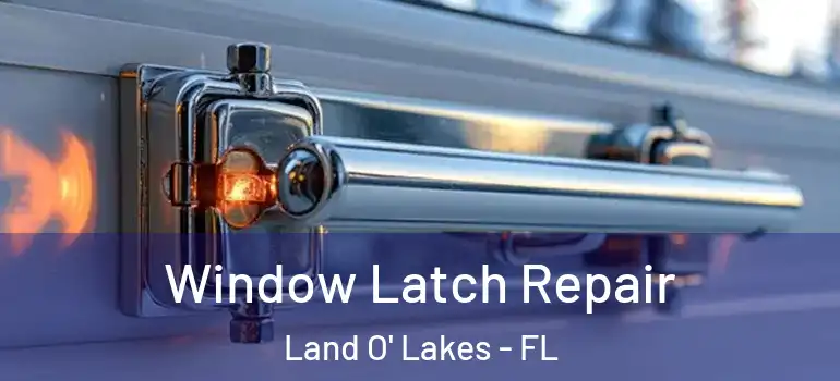 Window Latch Repair Land O' Lakes - FL